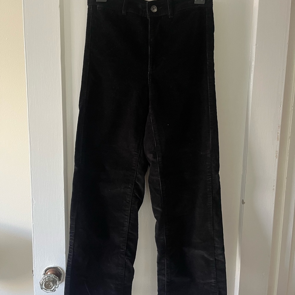 Everlane Sailor Corduroy Pant Black Sz 0